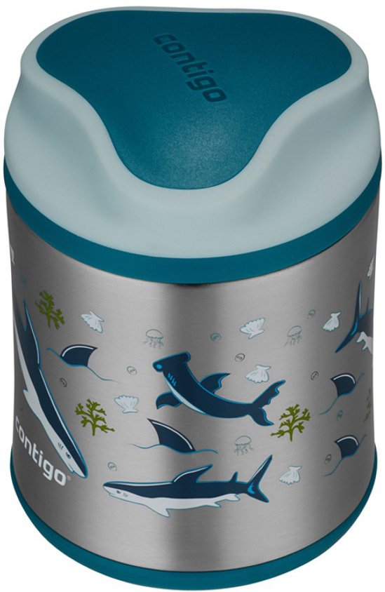 

Термос для еды Contigo FoodJar Shark 300мл (цветной принт)