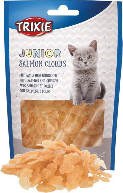 

Лакомство для кошек Trixie Junior Salmon Clouds (лососевые облака для котят) 40 г