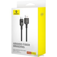 Кабель Baseus Unbreakable Series Fast Charging Data Cable 100W USB Type-A - USB Type-C (2 м, черный)