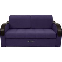 Диван Сириус Лидер-1 НПБ 185x110 (Eva 31 велюр фиолетовый)