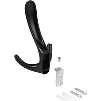 Крючок мебельный Lemax Roma двухрожковый (черный)