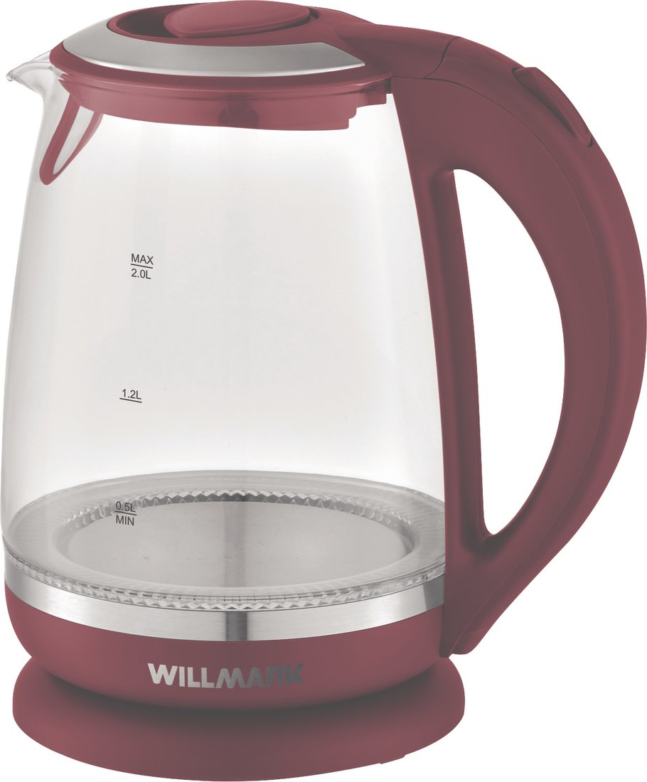 

Электрический чайник Willmark WEK-2005G (бордовый)