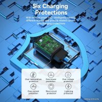 Сетевое зарядное Vention FBIB0-EU