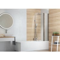 Стеклянная шторка для ванны Deante Alpinia 115 KGA 073P (хром/прозрачное)