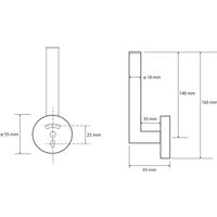 Аксессуары для ванной и туалета Bemeta Grafit 156112032 (графит матовый)