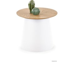 Журнальный столик Halmar Azurra-s 49x43 (натуральный/белый)