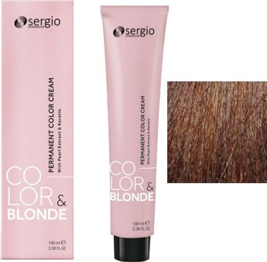 

Крем-краска для волос Sergio Professional Color&Blonde 7 gianduia средне-русый брауни