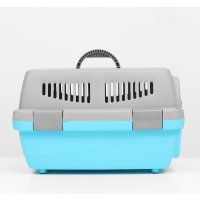 Переноска Sima-Land Неон 9343368 (серый/голубой)