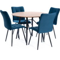 Стул TetChair Bari LT велюр (темно-синий)