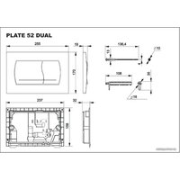 Панель смыва Roca Active 52B 8901150B2 (хром матовый)