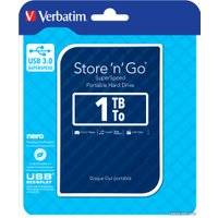 Внешний накопитель Verbatim Store 'n' Go USB 3.0 1TB (синий)