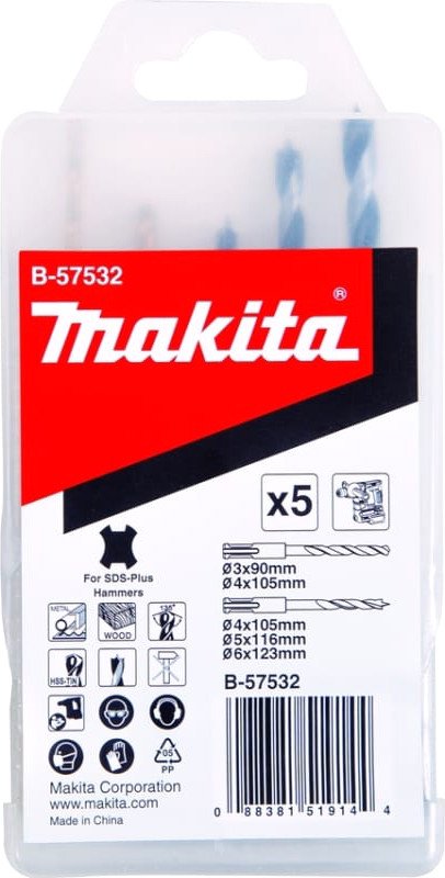 

Набор сверл Makita B-57532