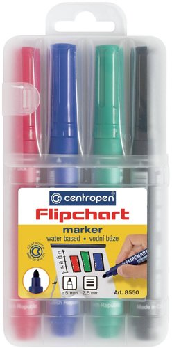 Набор маркеров Centropen Flipchart 8550/04 (4шт)