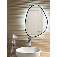 Зеркало eMZe Led с подсветкой и УФ-окантовкой 55x80 LED.UV.NF.55.80.CHE.4K (черный)