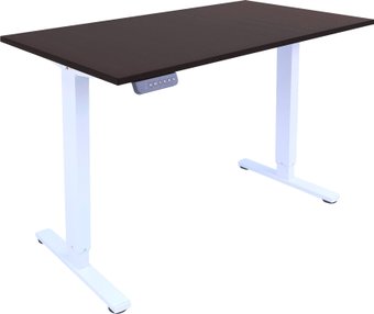 Стол с регулировкой высоты ErgoSmart Electric Desk Light 1380х800х18 мм (дуб темно-коричневый/белый)