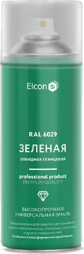 

Эмаль Elcon Универсальная алкидная RAL 6029 0.52 л (глянцевый зеленый)