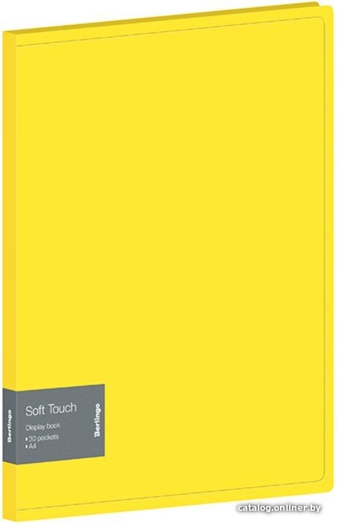 Папка для бумаг Berlingo Soft Touch DB4_30984 (желтый)