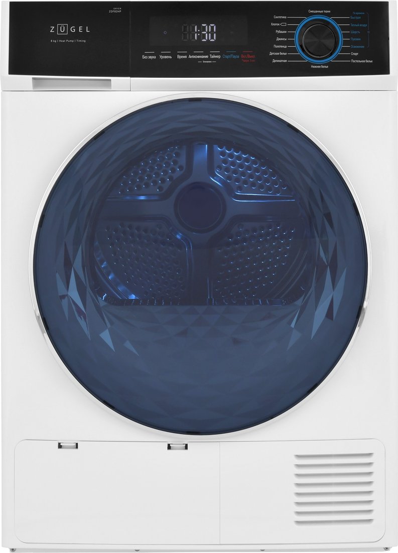 

Сушильная машина ZUGEL ZDF82HP Heat Pump