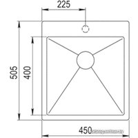 Кухонная мойка ZorG ZRN 5045 Titan