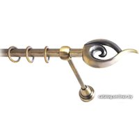 Карниз для штор Lm Decor Наутилус (антик, гладкая, 4м 16мм, 1 ряд)