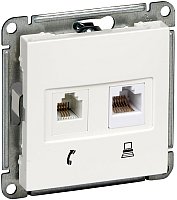 

Розетка компьютерная Systeme Electric W59 RSI-251TK5E-1-86