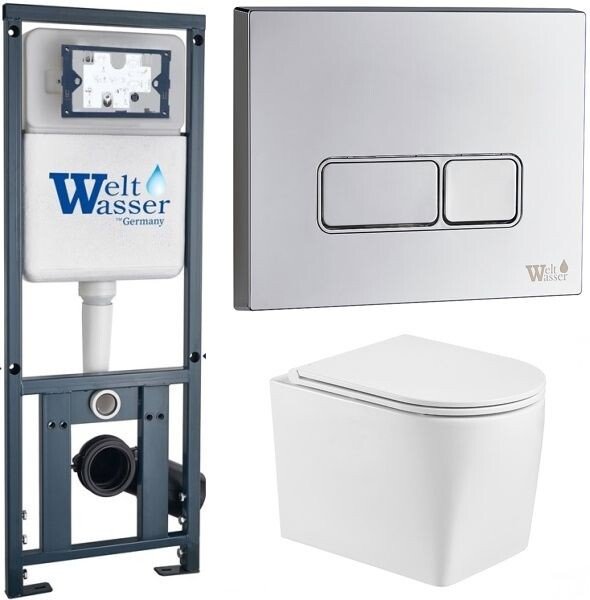 

Унитаз подвесной WeltWasser Marberg 410 + Nesenbach 004 GL-WT + Mar 410 SE