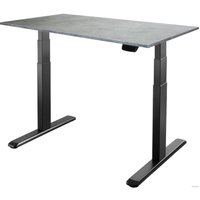 Стол для работы стоя ErgoSmart Ergo Desk Prime 1380x800x18 мм (бетон чикаго/черный)