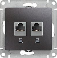 

Розетка компьютерная Systeme Electric Glossa GSL000785KK