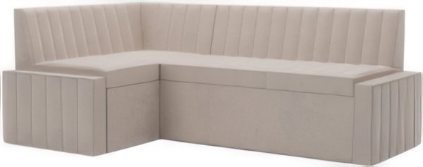 

Угловой диван Мебель-АРС Вермут левый 213x82x133 (бежевый Star Velvet 6 Light Beige)