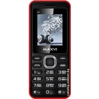 Кнопочный телефон Maxvi P1 Black/Red