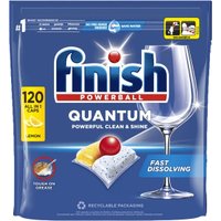 Капсулы для посудомоечной машины Finish Powerball Quantum Lemon (120 шт)