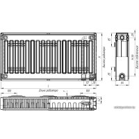 Стальной панельный радиатор Лидея ЛУ 21-520 500x2000