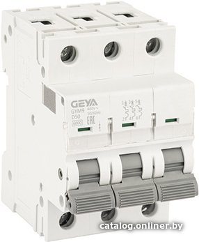 Выключатель автоматический GEYA GYM9 3P 50А D 6кА GYM93P50D