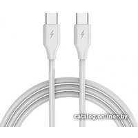 Кабель Digital Part TC-01 USB Type-C - USB Type-C (1 м, белый)