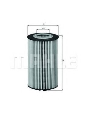 

Масляный фильтр Mahle Knecht OX161D