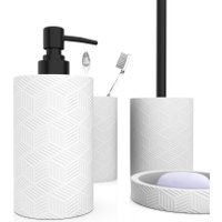 Аксессуары для ванной и туалета FORA Delicate White (4 предмета)