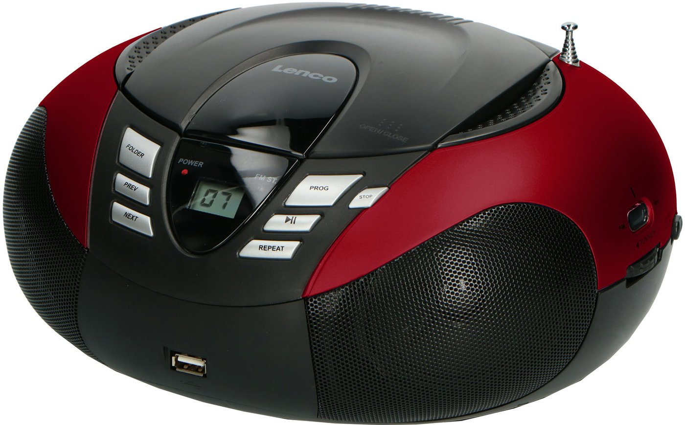 

Магнитола Lenco SCD-37 USB (красный)