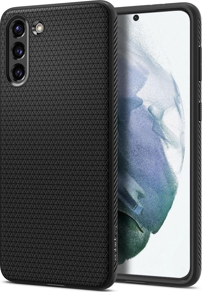 

Чехол для телефона Spigen Liquid Air для Galaxy S21 ACS02422 (черный матовый)