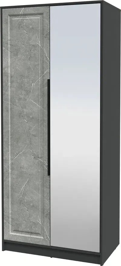 

Шкаф распашной Интерлиния Концепт КТ-Ш2з Деко (антрацит/керамика)