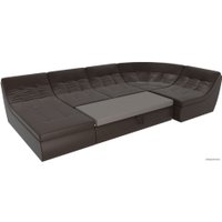 П-образный диван Лига диванов Холидей 101863 (коричневый)