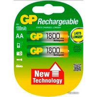 Аккумулятор GP AA 1800mAh 2 шт. [180AAHC]