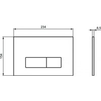 Унитаз подвесной Saniteco KW-9005W в комплекте с инсталляцией + R020467 + R0121A6