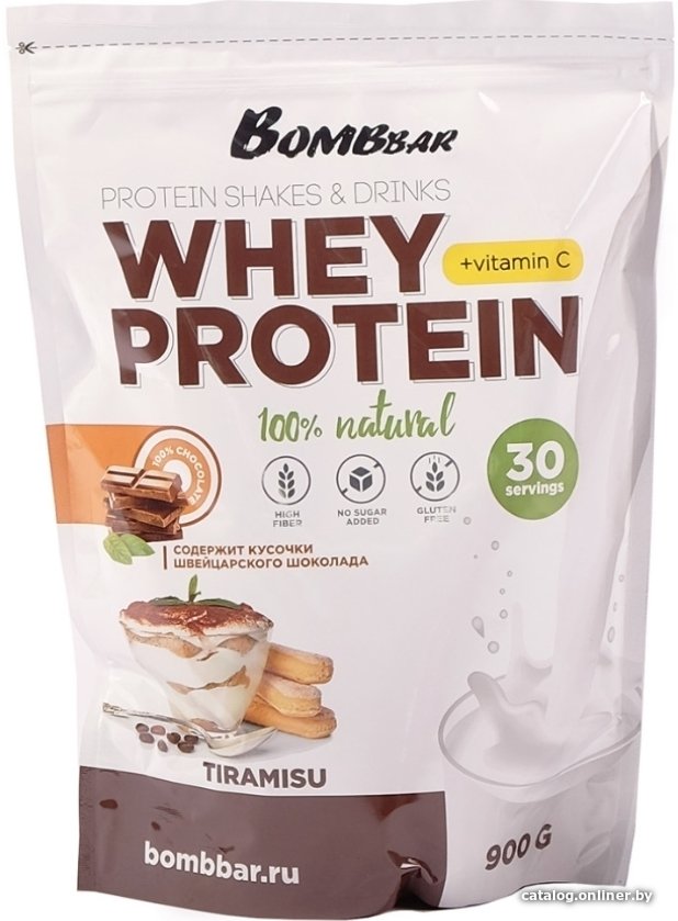 Протеин сывороточный (концентрат) Bombbar Whey Protein (900 г, тирамису)