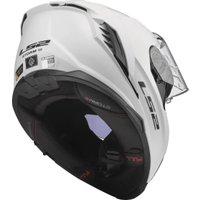 Мотошлем LS2 FF818 Storm III Solid (2XS, белый глянец)