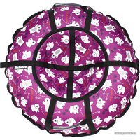 Тюбинг Hubster Люкс Pro 105 см (мишки, розовый)