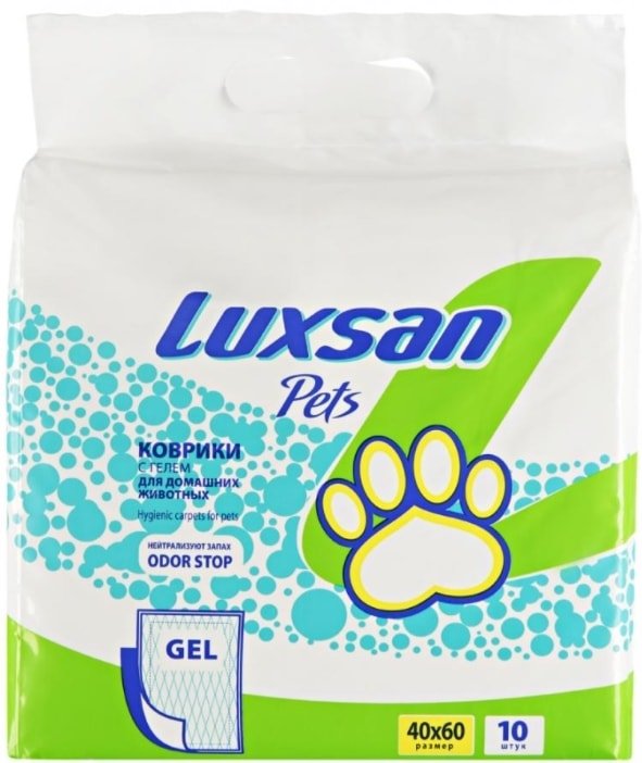 

Одноразовая пеленка Luxsan Pets Premium GEL 40х60 (10 шт)