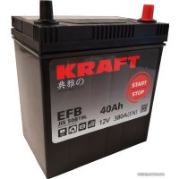 Автомобильный аккумулятор KRAFT EFB Asia 40 JR+