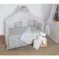 Постельное белье Amarobaby Premium Радуга (18 предметов)