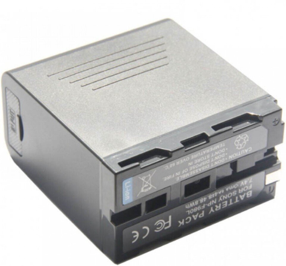 Аккумулятор Zarrumi аналог Sony NP-F980L с входом micro USB, USB Type-C и дисплеем