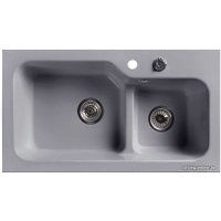 Кухонная мойка Belux SG-REC-DUO 8045-01 (серый сланец) в Бресте